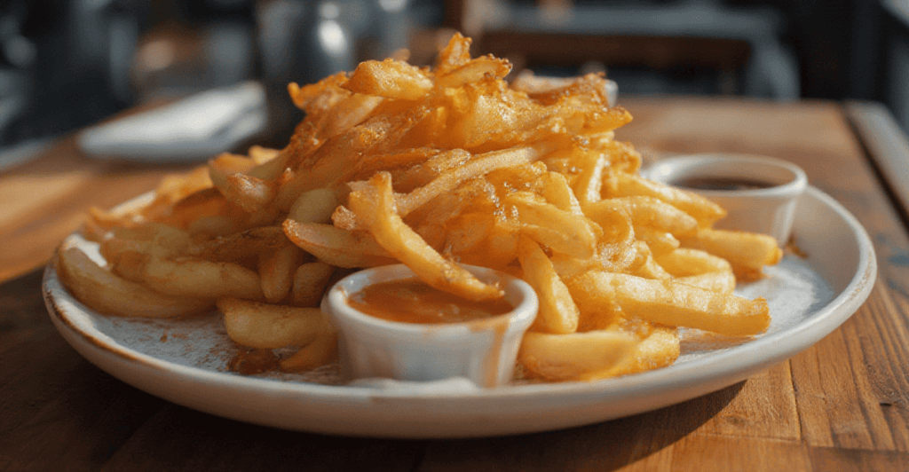 What are onion fries called?