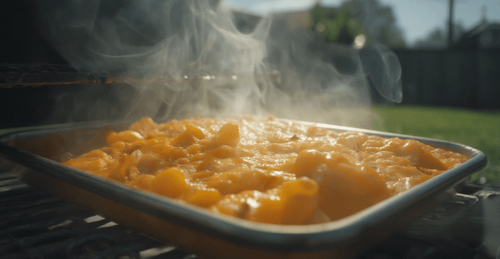 Smoke Kraft mac and cheese