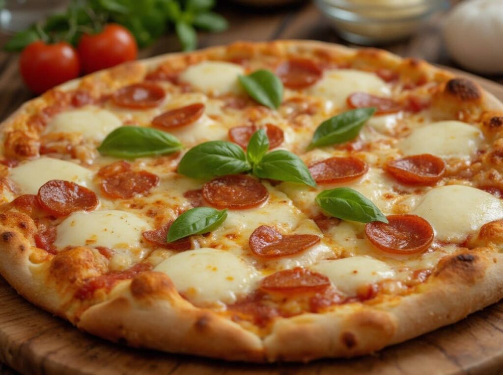 Crispy Canned Chicken Pizza Crust With Toppings