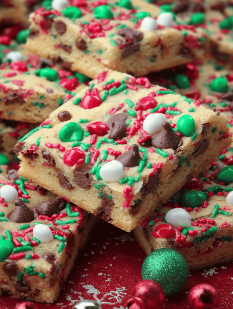 Gooey Christmas Cookie Bars