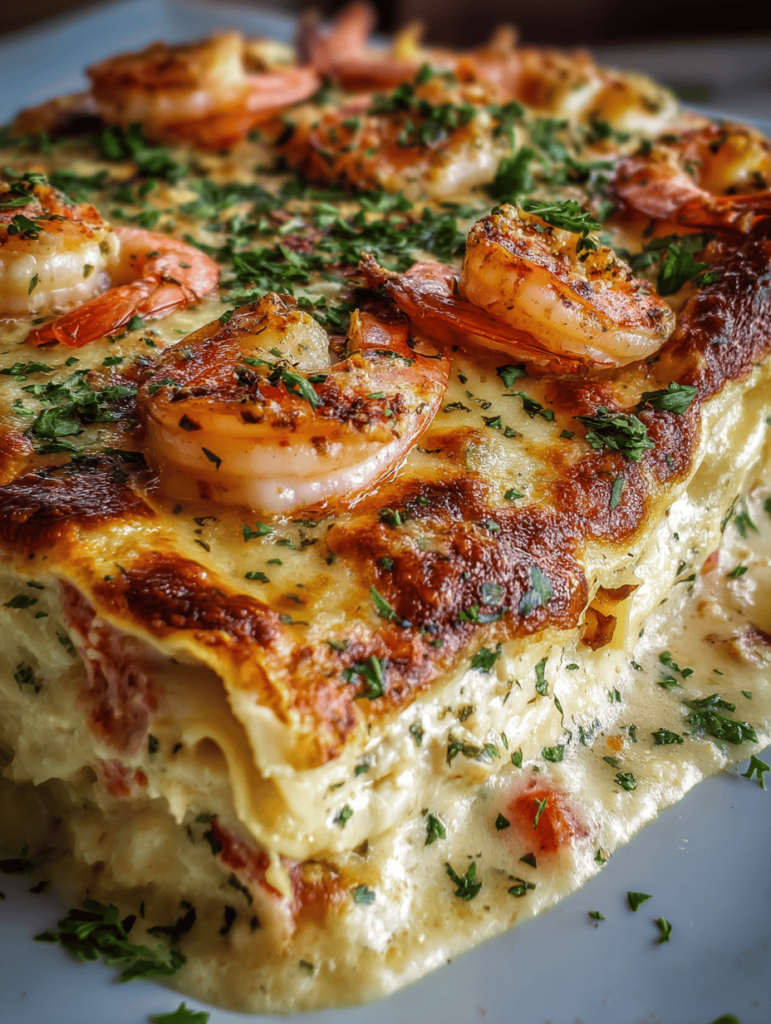 Mini Shrimp Crab Lasagna