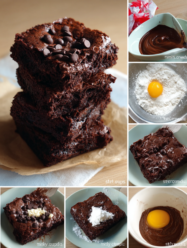 Mini Fudgy Brownies Step