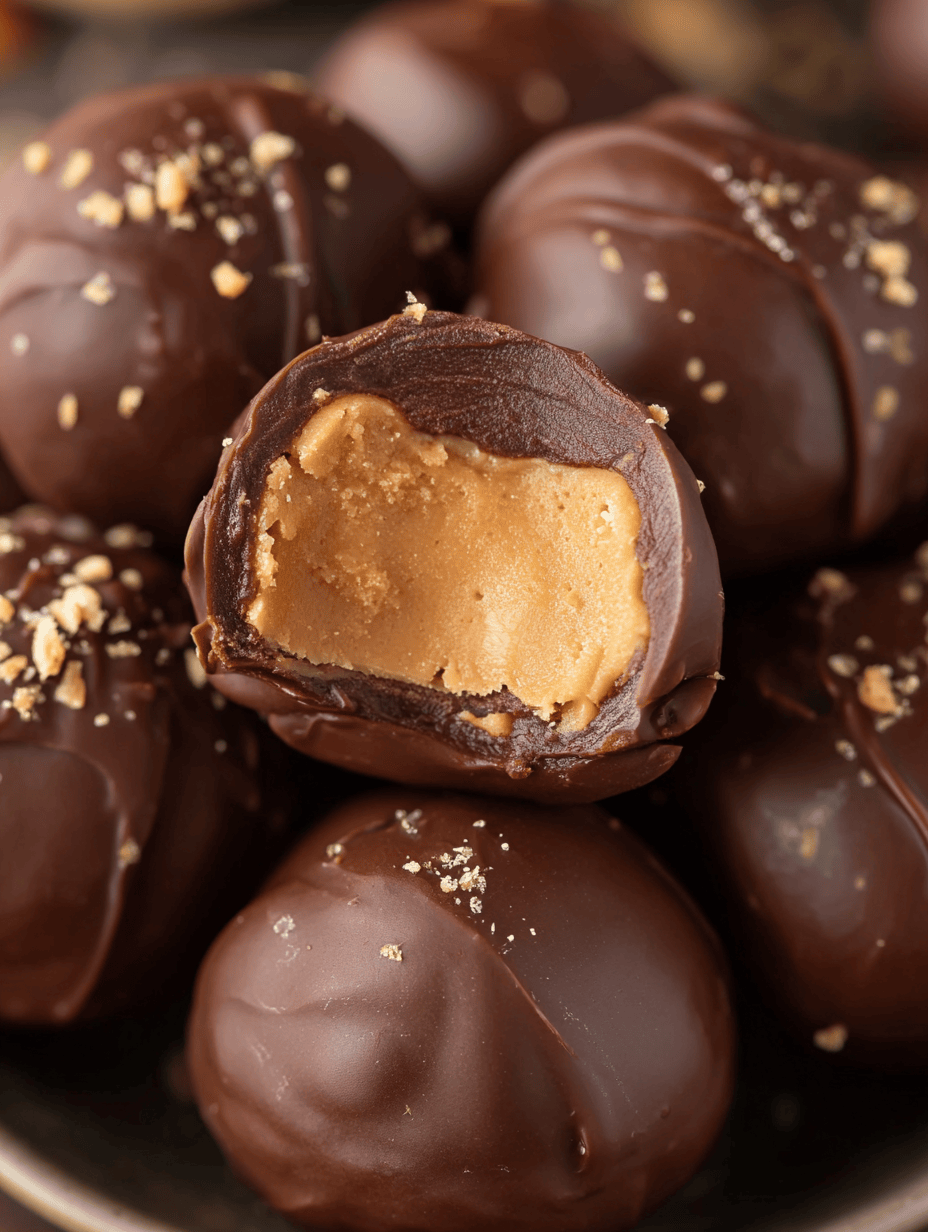 No Bake Chocolate Peanut Butter Bites