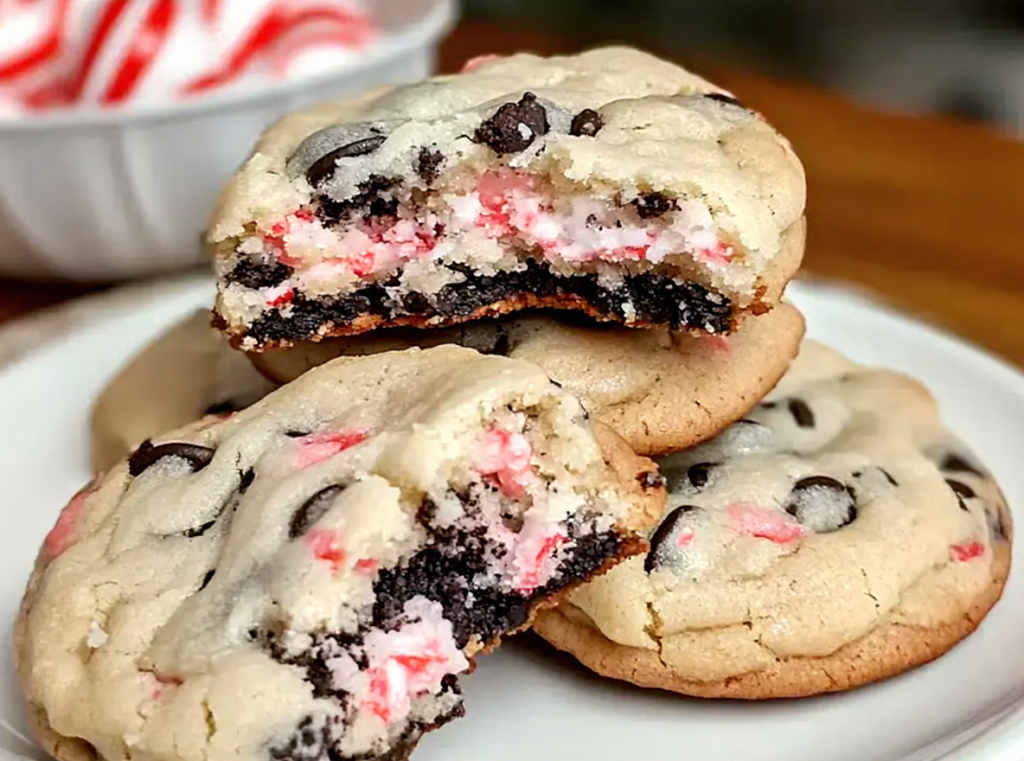 Oreopeppermint Crunch Cookies