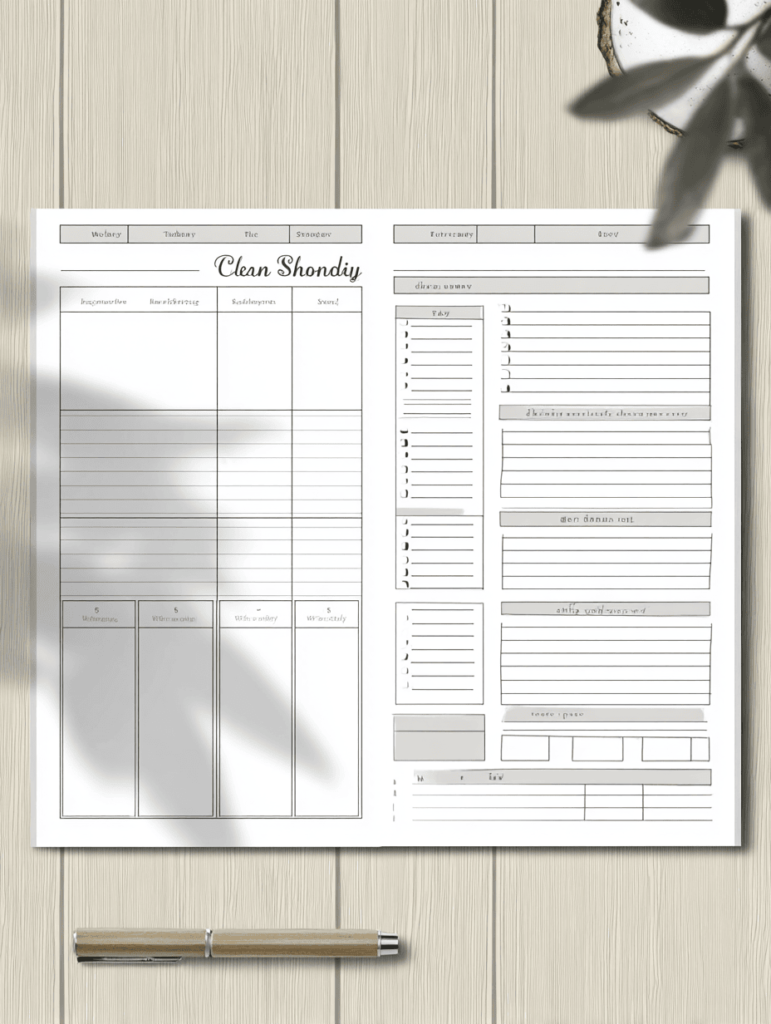 Routine Cleaning Schedule