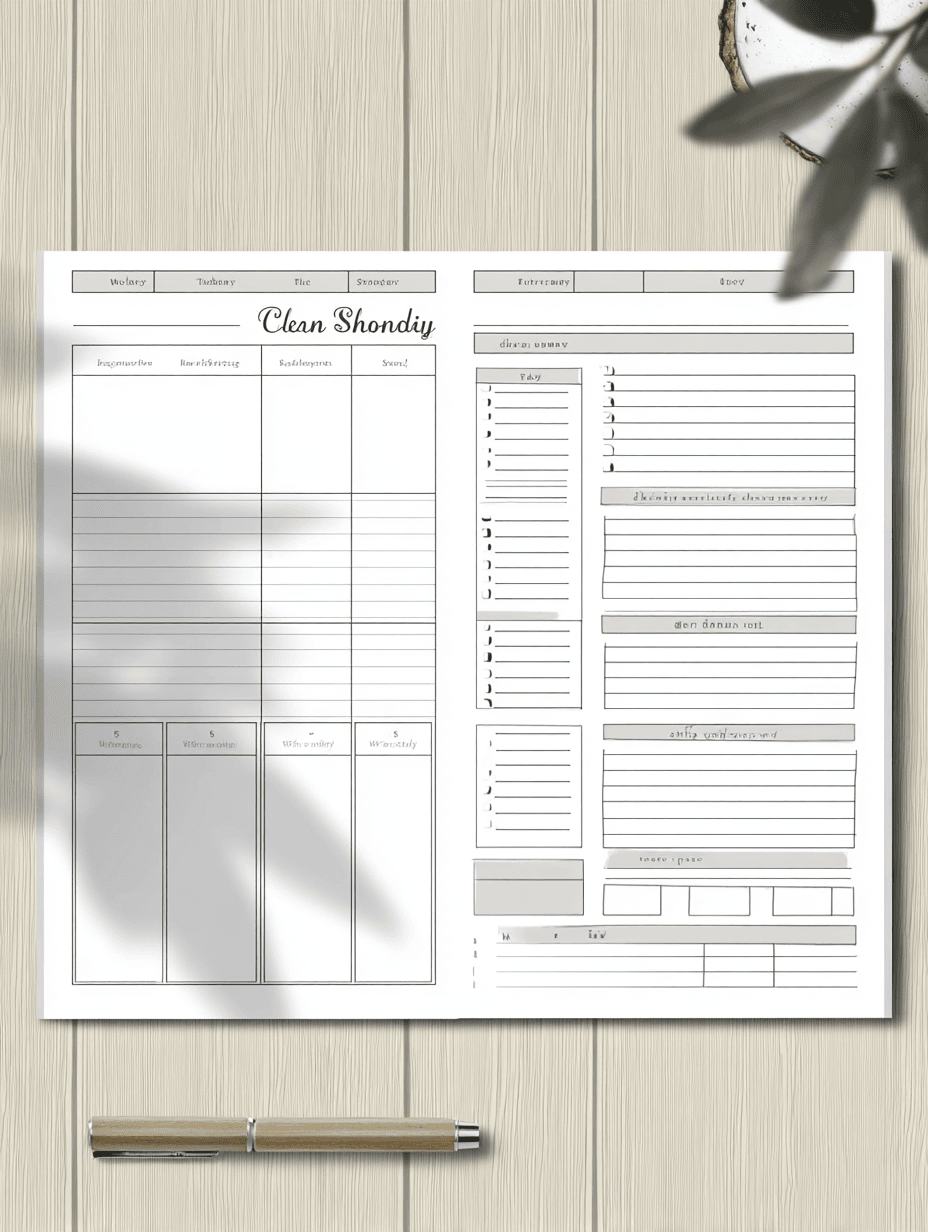 Routine Cleaning Schedule