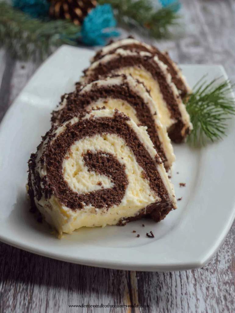 Yule Log Cake Slide