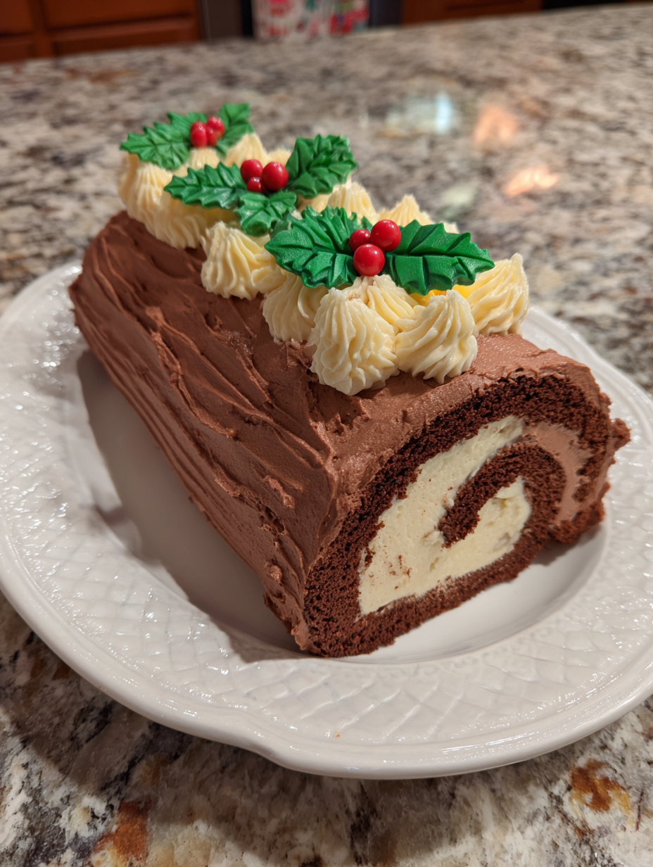 Yule Log Cake