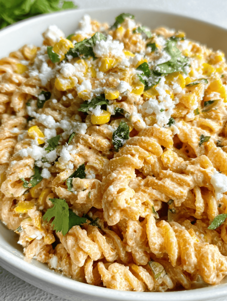 Zesty Elote Inspired Pasta Delight