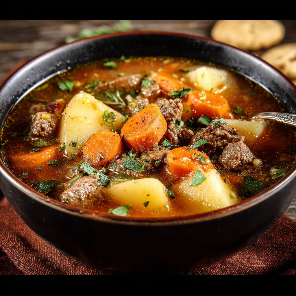 Mini Crockpot Creamy Potato & Hamburger Soup Recipe