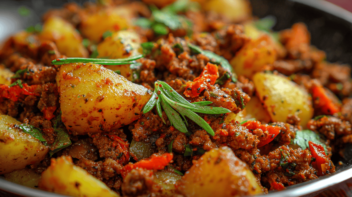 Aloo Keema (ground Beef And Potato Curry)
