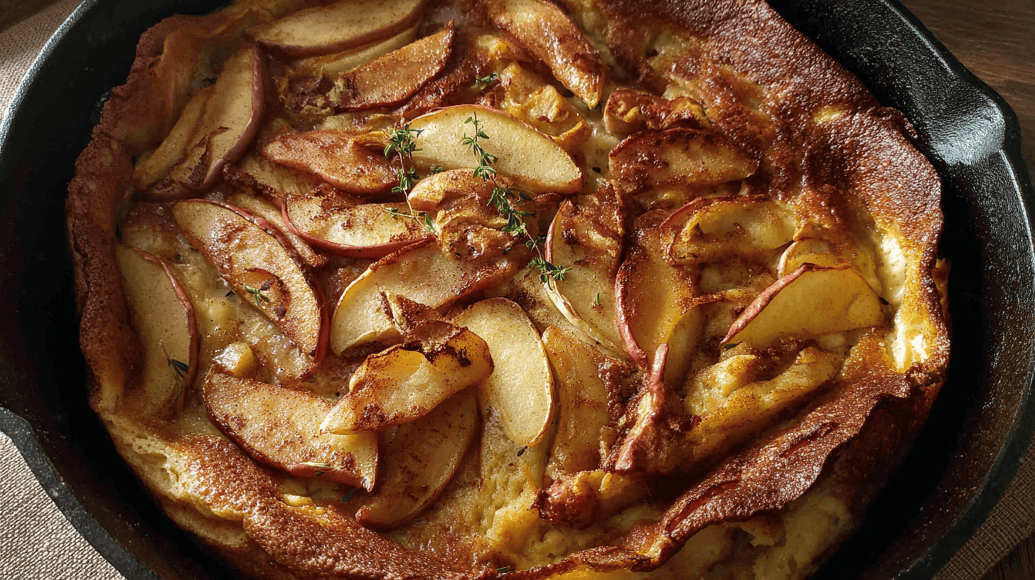 Apple Cinnamon German Pancake