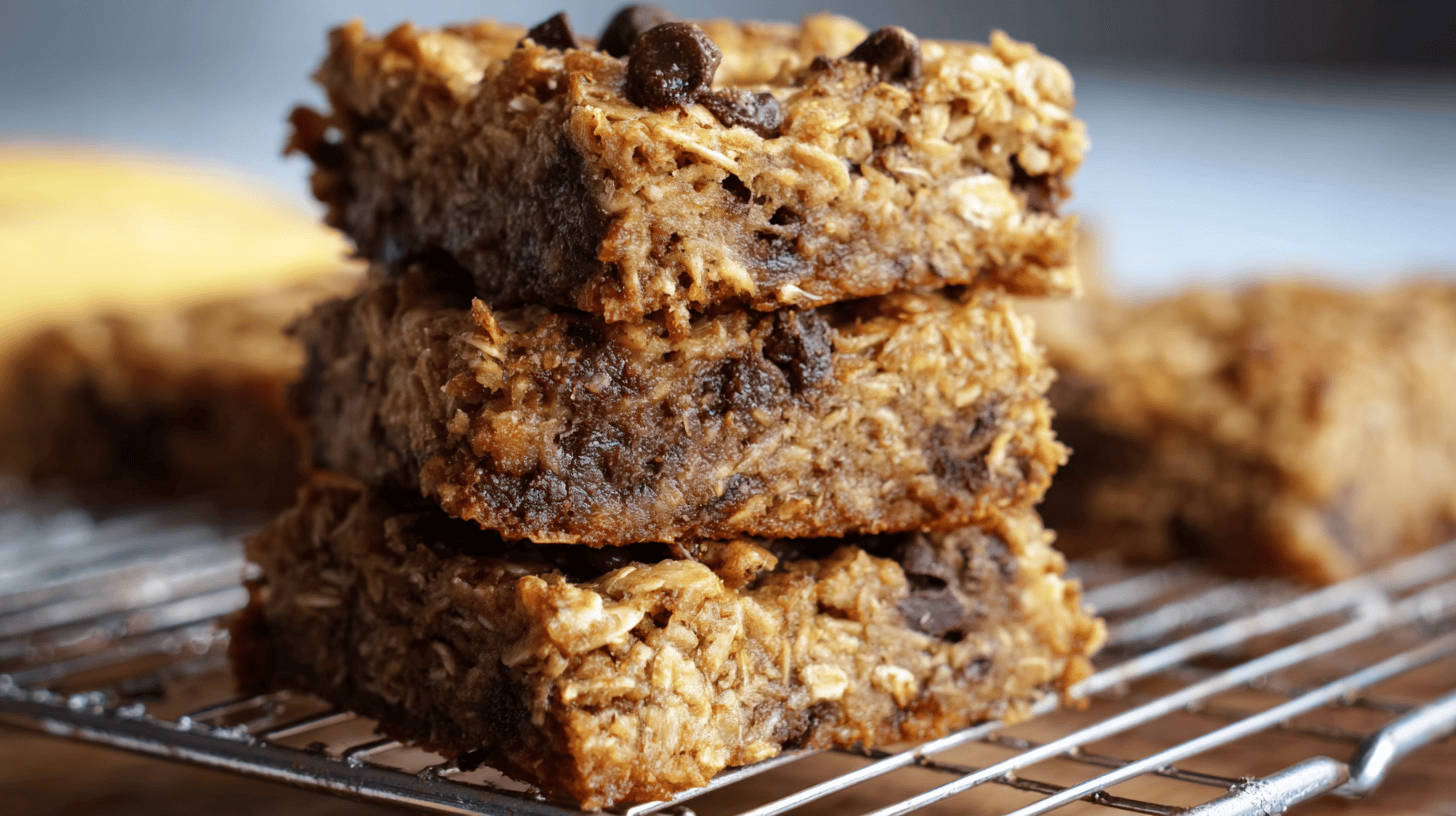 Banana Baked Oatmeal Bars