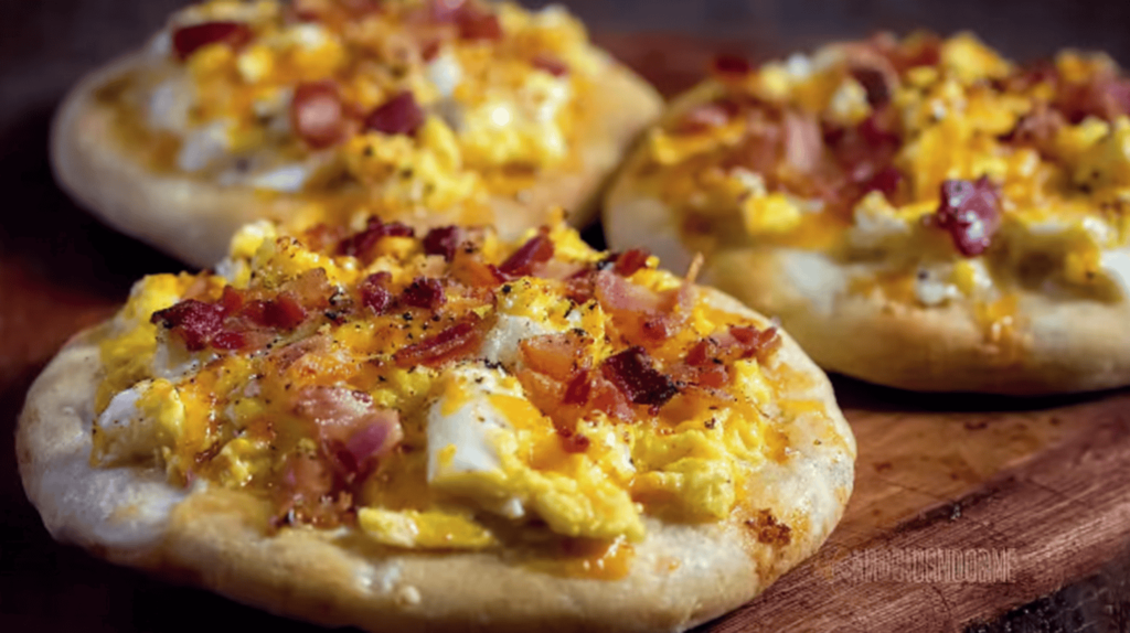 Breakfast Pizza With Scrambled Eggs