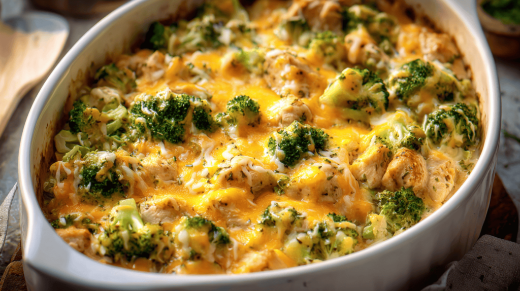 Broccoli Cheddar Chicken Rice Casserole Easy Dinner Ideas!