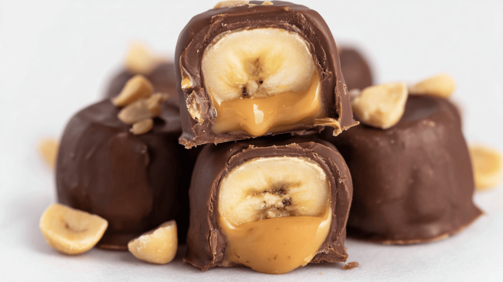 Chocolate Peanut Butter Banana Bites