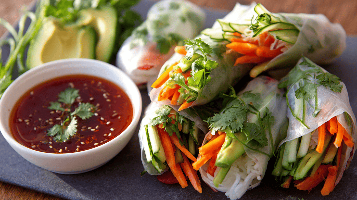 Colorful Vegetable Sushi Rolls