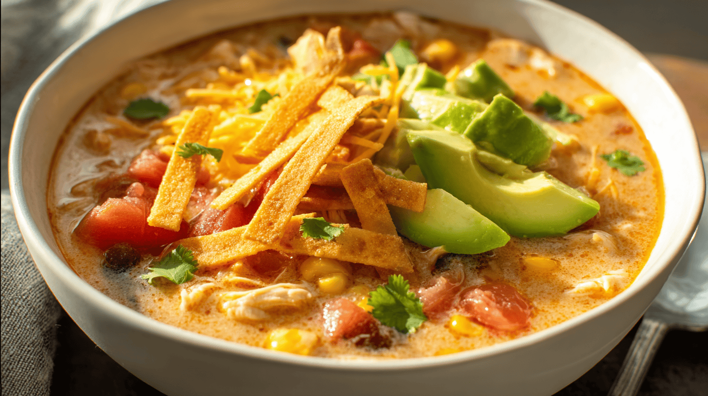 Creamy Chicken Tortilla Soup