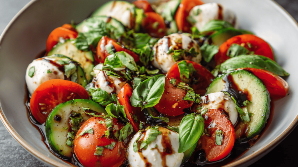 Cucumber Caprese Salad