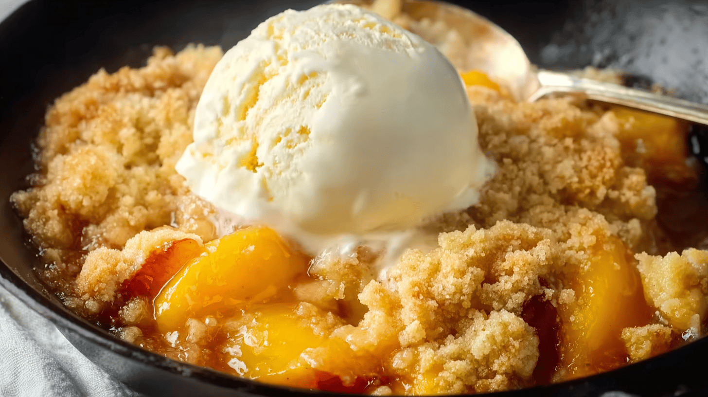 Easy Peach Dump Cake