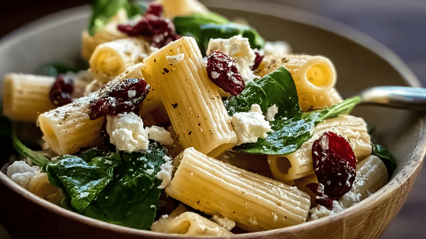 Feta & Cranberry Rigatoni Salad Recipe