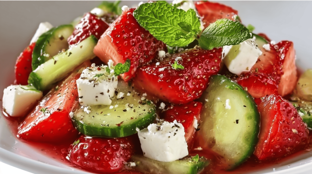 Fresh Mint And Cucumber Dish