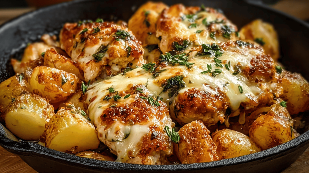 Garlic Parmesan Chicken And Potatoes