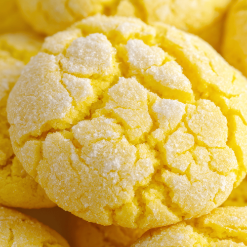 Lemon Cake Crinkle Cookies