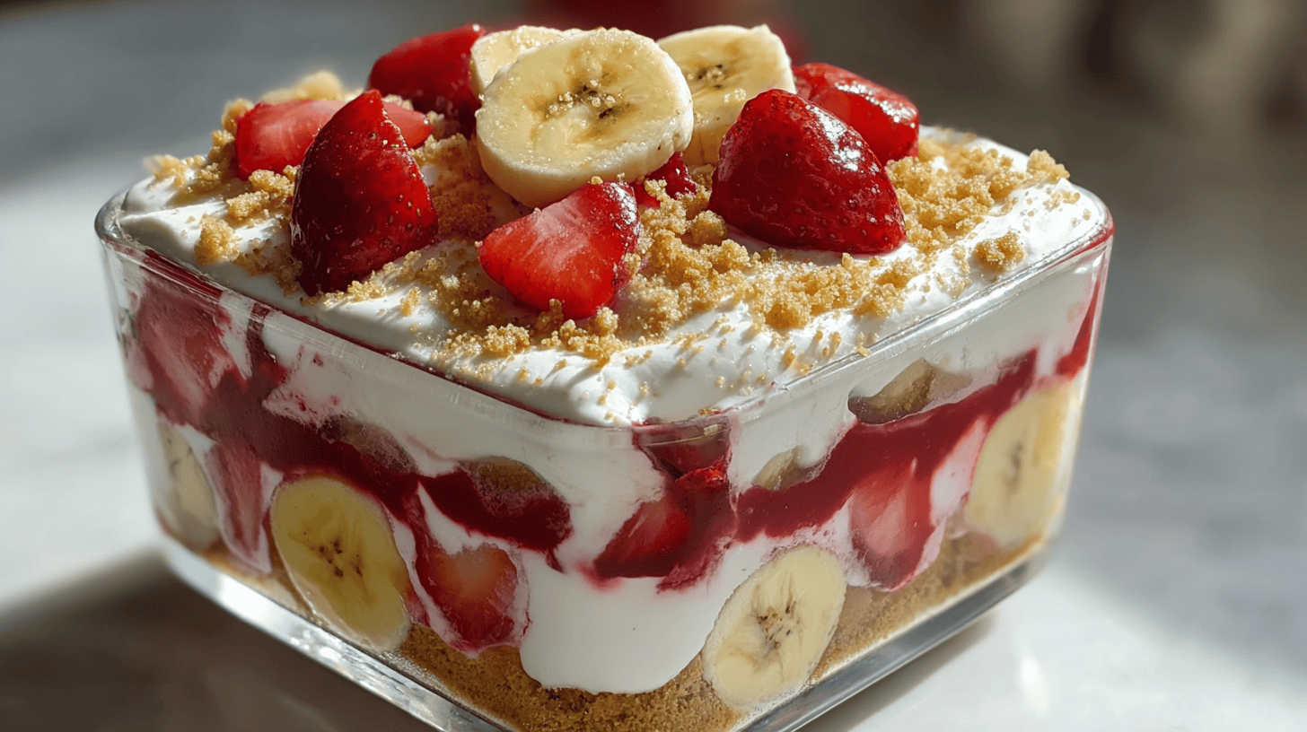 Mini Strawberry Banana Pudding Dream