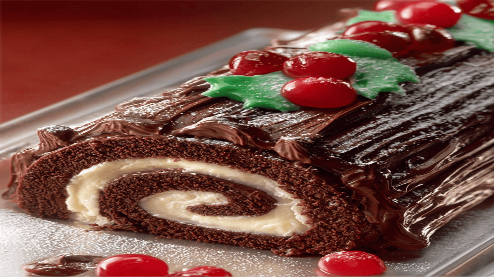 Mini Yule Log Cake Recipe