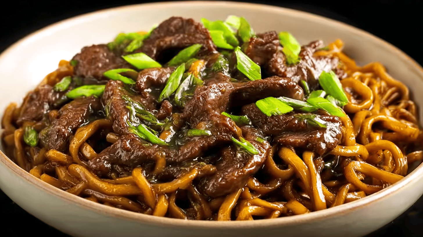 Mongolian Beef Noodles