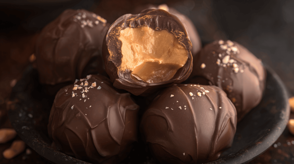 No Bake Chocolate Peanut Butter Protein Balls