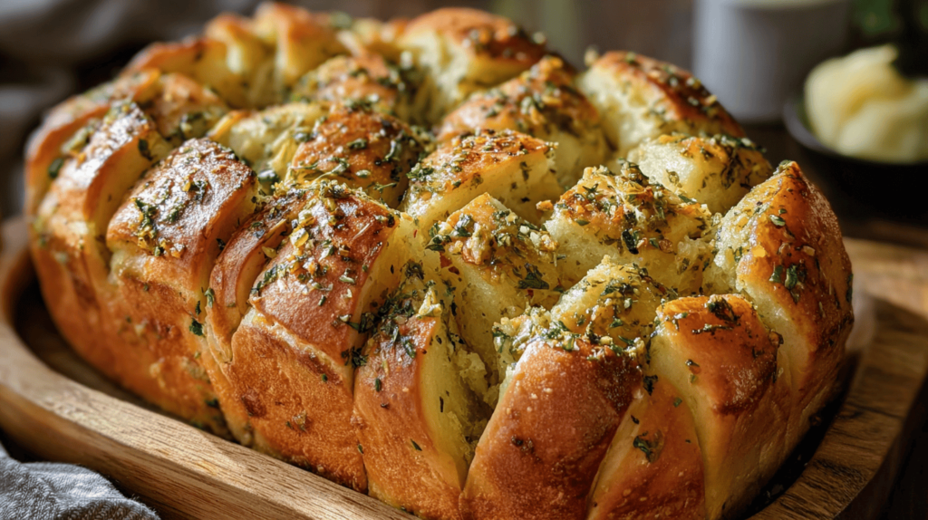 Sourdough Discard Garlic Pull Apart Bread Recipe