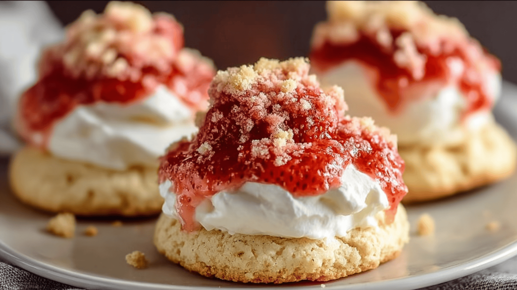 Strawberry Crunch Shortcake Cookies
