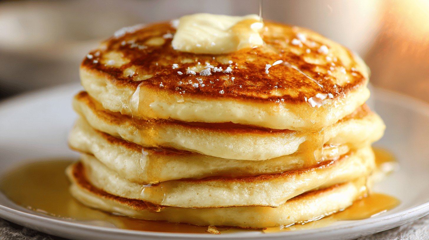 Sweet Coconut Cream Pancakes