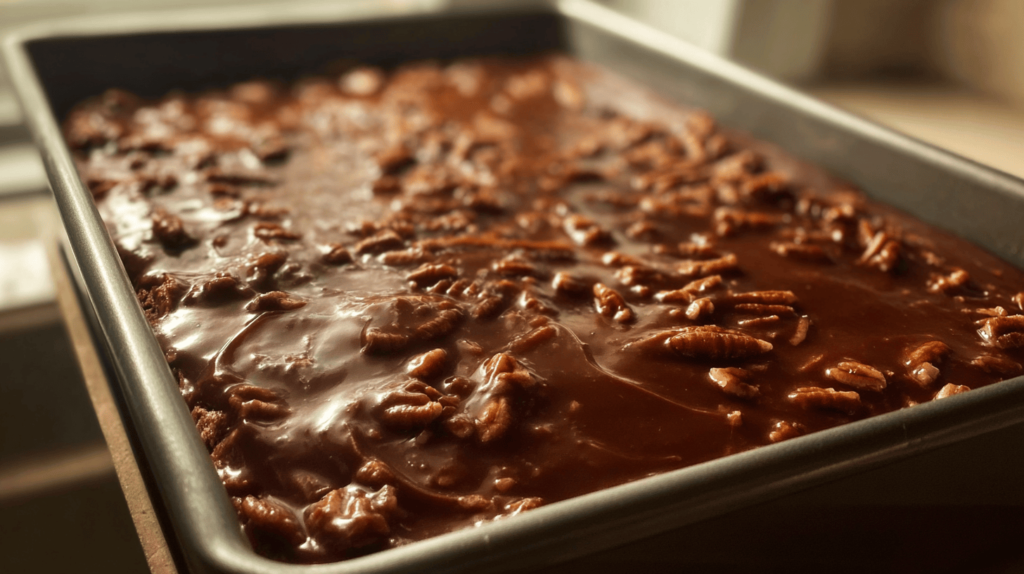 Texas Turtlr Sheet Cake