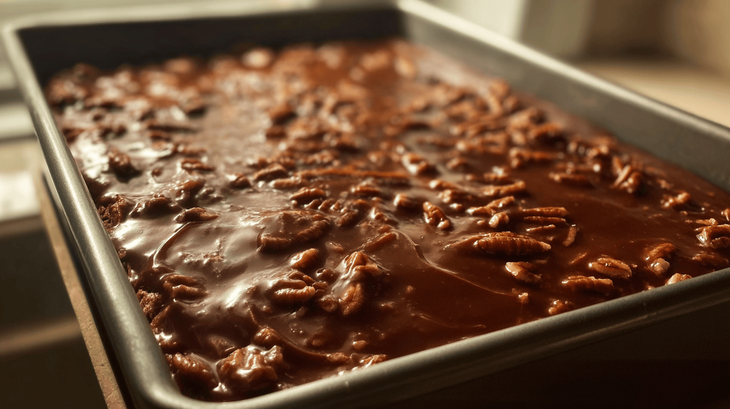 Texas Turtlr Sheet Cake