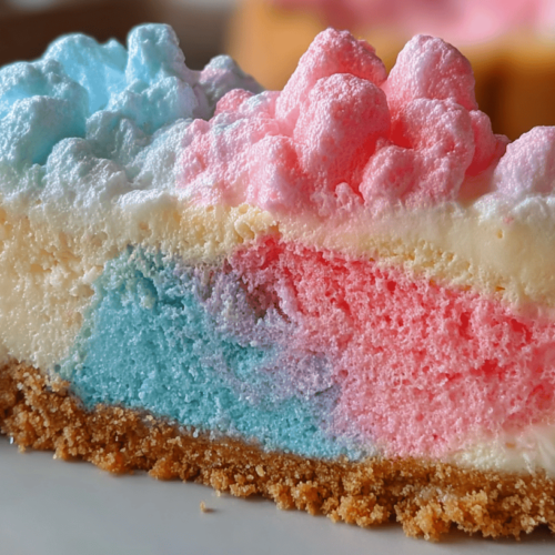 Cotton Candy Cheesecake