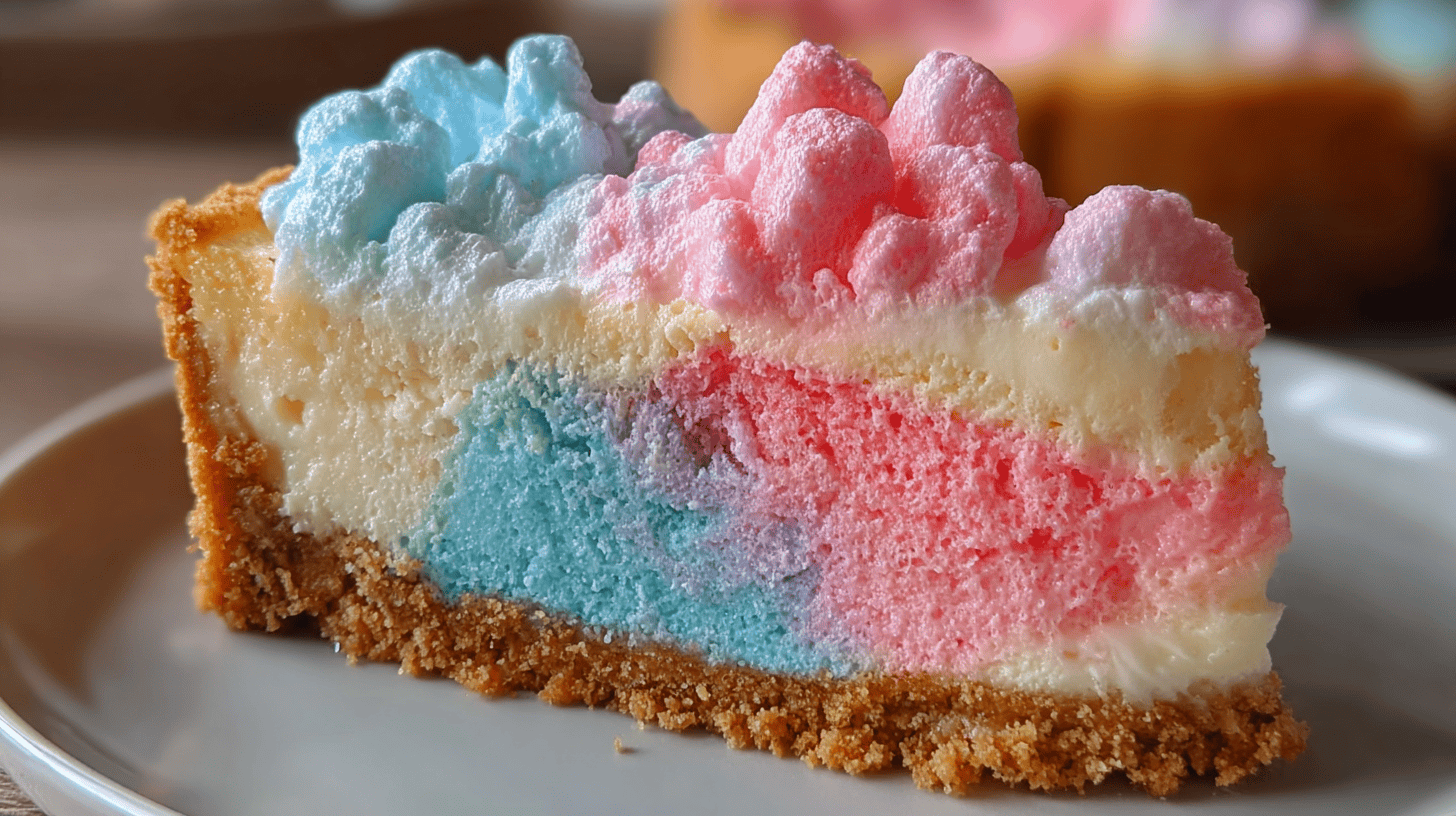 Cotton Candy Cheesecake