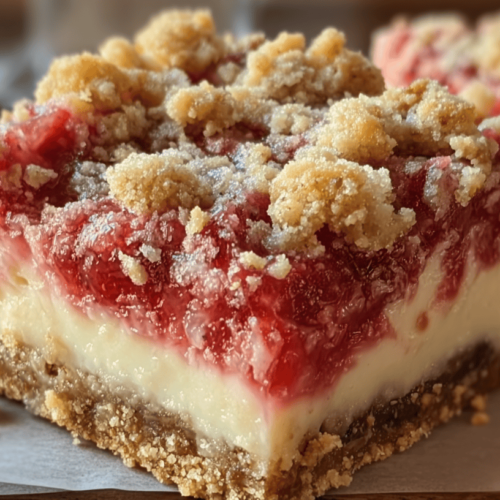 Cream Cheese Rhubarb Bars
