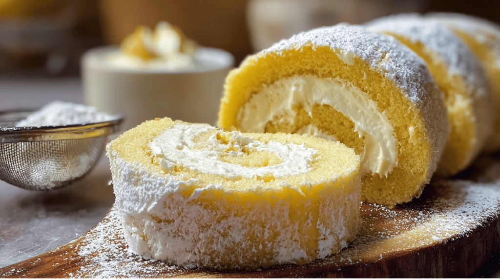 Lemon Jelly Roll Cake