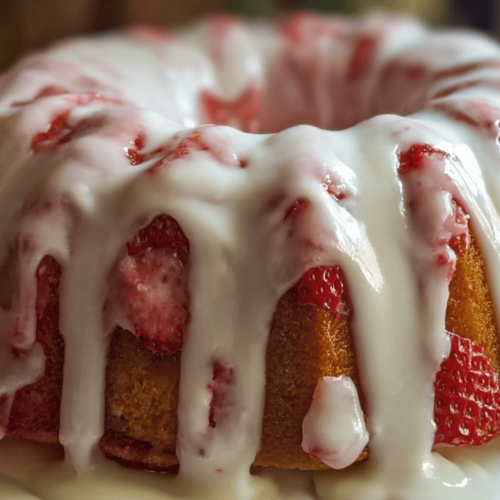 Strawberry Cream Pound Cake
