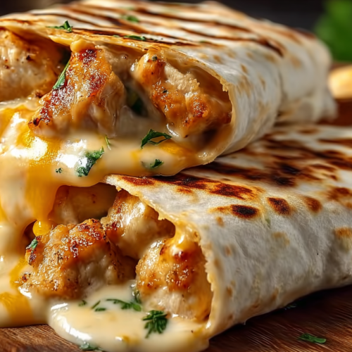 Garlic Chicken Wraps