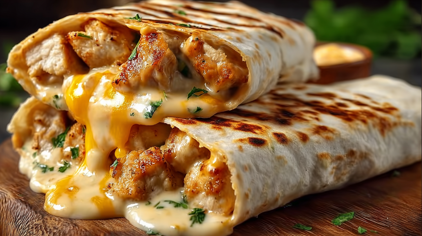 Garlic Chicken Wraps