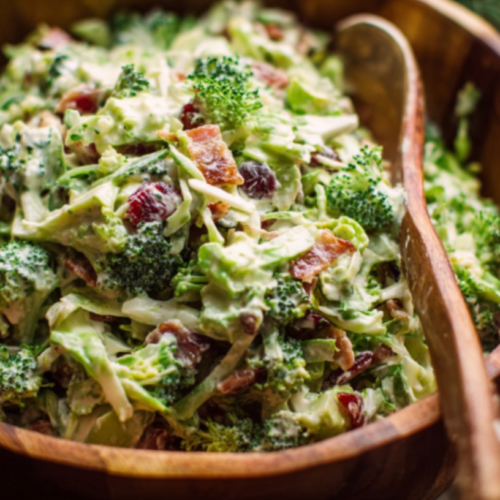 Apple Walnut Brussels Sprout Salad