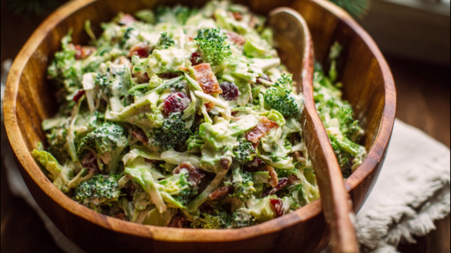 Apple Walnut Brussels Sprout Salad