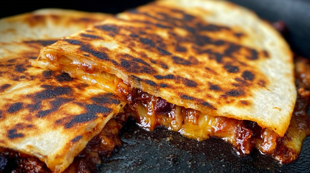 Blackstone Hot Honey Bbq Chicken Quesadillas