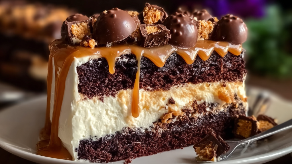 Butterfinger Double Chocolate Layered Cake