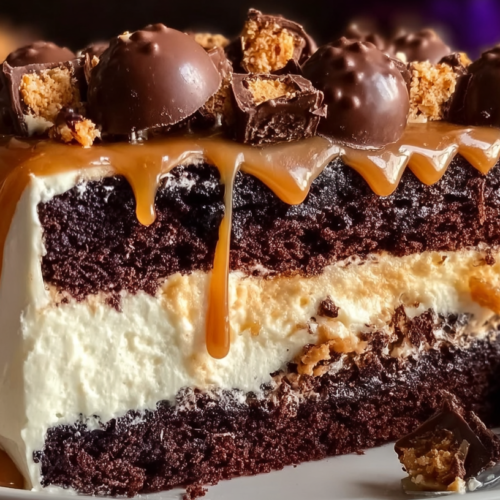 Butterfinger Double Chocolate Layered Cake