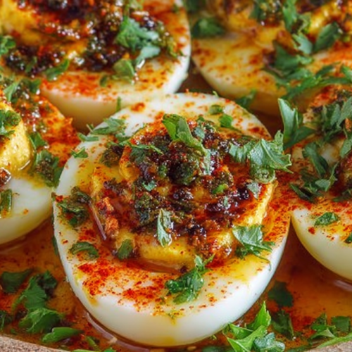 Cajun Boiled Eggs